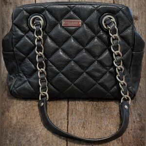 Kate Spade Black Quilted Chain Shoulder Bag